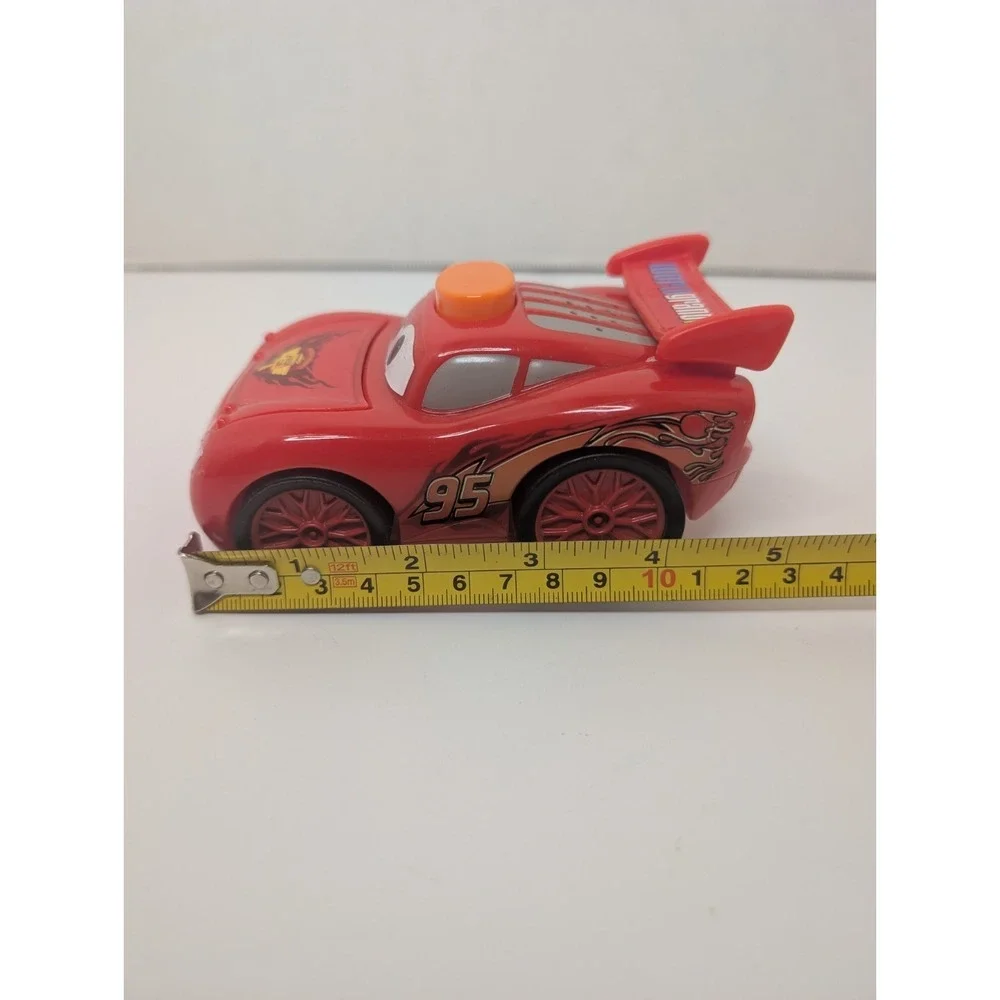 Disney Pixar Cars Lightning McQueen Toy Car w/ Light Up Hood Button 5